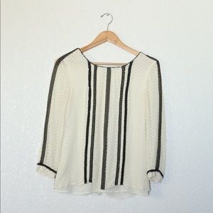 J Crew Swiss Dot Top Sz: 2